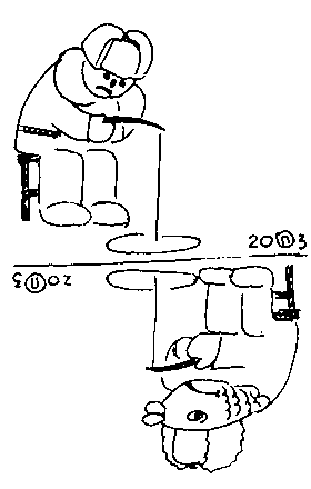 Зимняя рыбалка. Кто кого?
